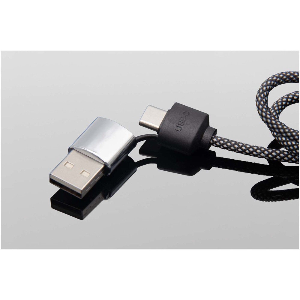 SCX.design C33 60 W Type-C oplaadkabel met dubbel verlicht logo 