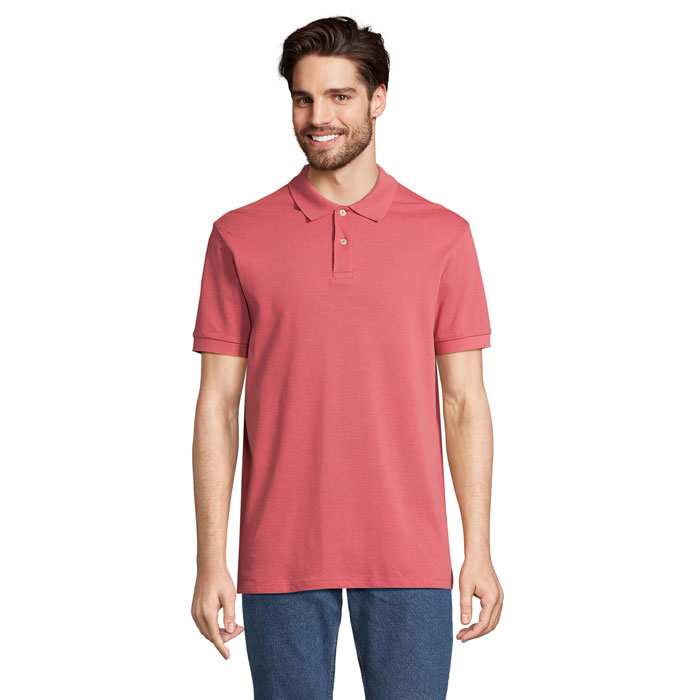 PACIFIC - PACIFIC HEREN POLO - bedrukt of onbedrukt verkrijgbaar - Folk Pink Twin