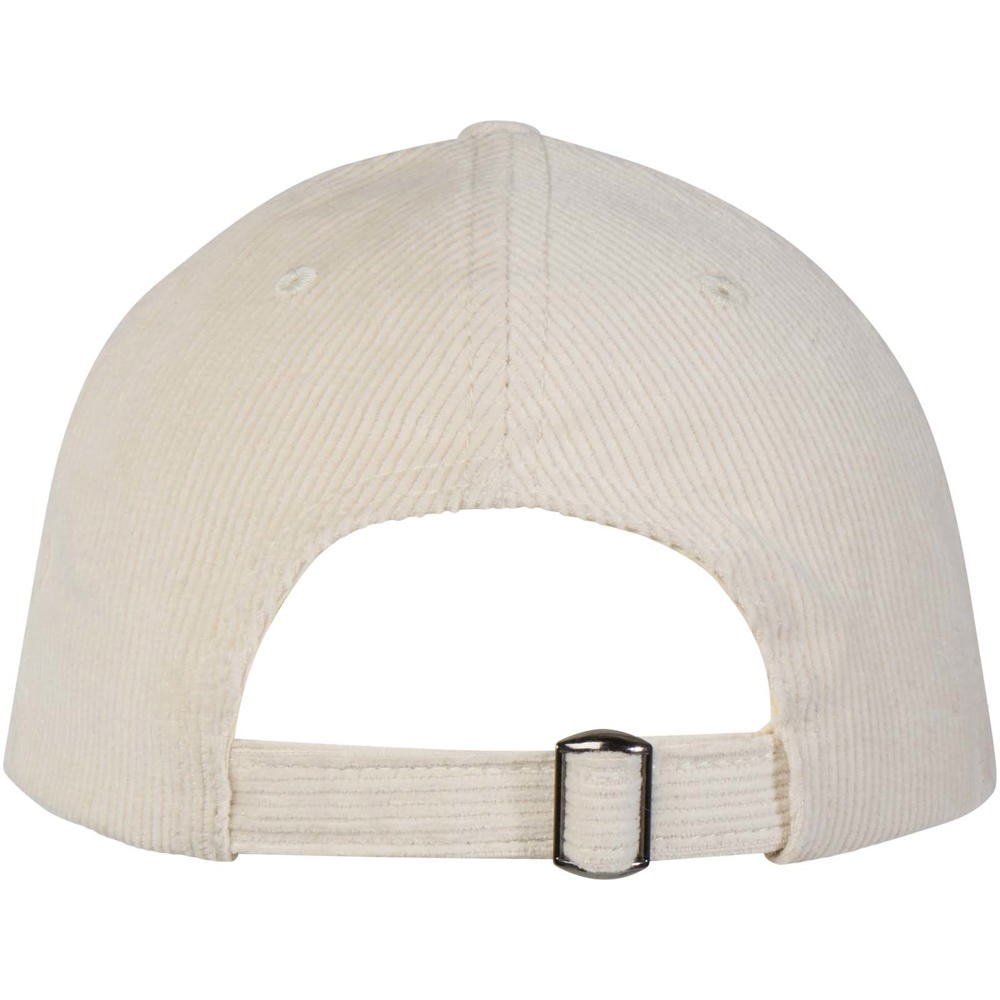 Hutton 280 g/m² 6 panel cap van gerecycled corduroy