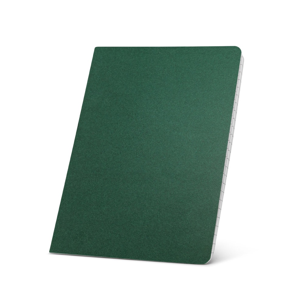 ECOWN. Notitieboekje A5 gelinieerde pagina's - met logo of onbedrukt bestellen - Donkergroen