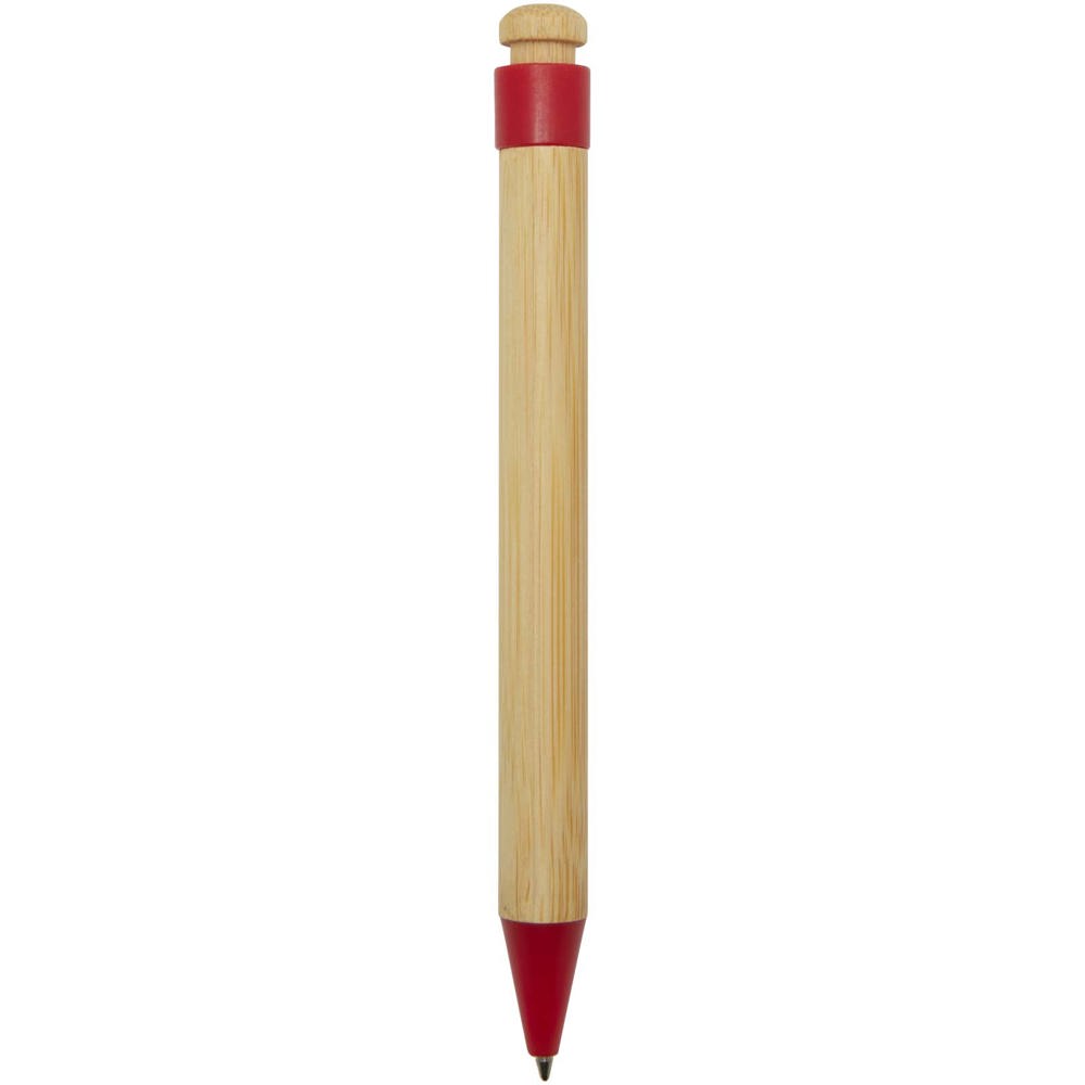 Rattan balpen van bamboe en gerecycled plastic (zwarte inkt)