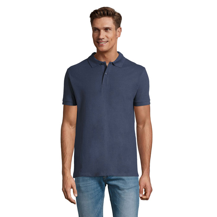 PERFECT MEN - PERFECT HEREN Polo 180g - voor bedrijven en relatiegeschenken - Denim