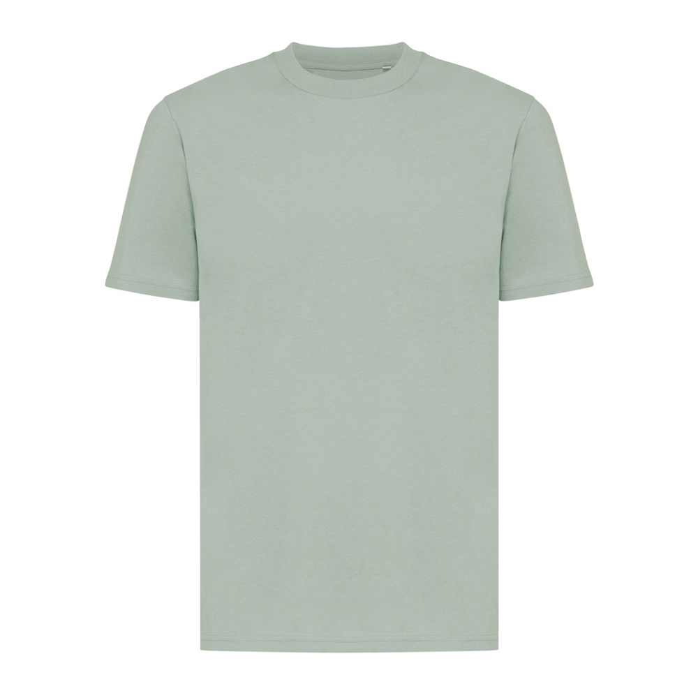 IQONIQ Sierra lichtgewicht gerecycled katoen t-shirt - voor bedrijven en relatiegeschenken - iceberg green (± PMS 15-5205 TCX)