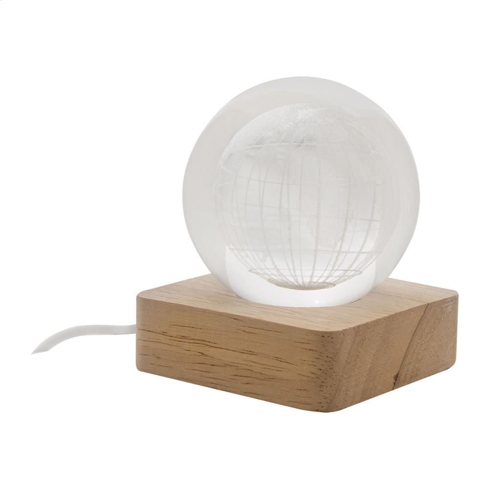 LumiGlobe - glazen lichtbol - kopen of bedrukken