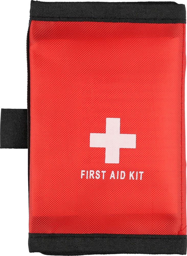 rPET (600D) polyester EHBO-set Kairo - bedrukt of onbedrukt verkrijgbaar - Rood