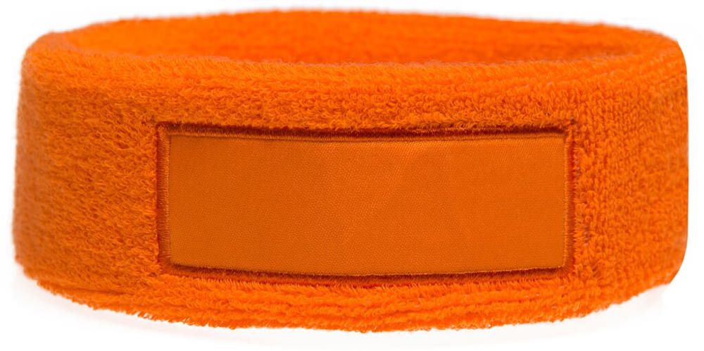 Hoofdband met label - bedrukt of onbedrukt verkrijgbaar - Oranje (PMS 165c) / Oranje