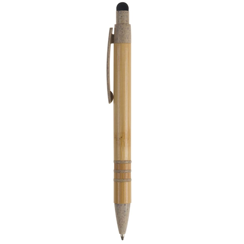 Balpen bamboe en tarwestro met stylus