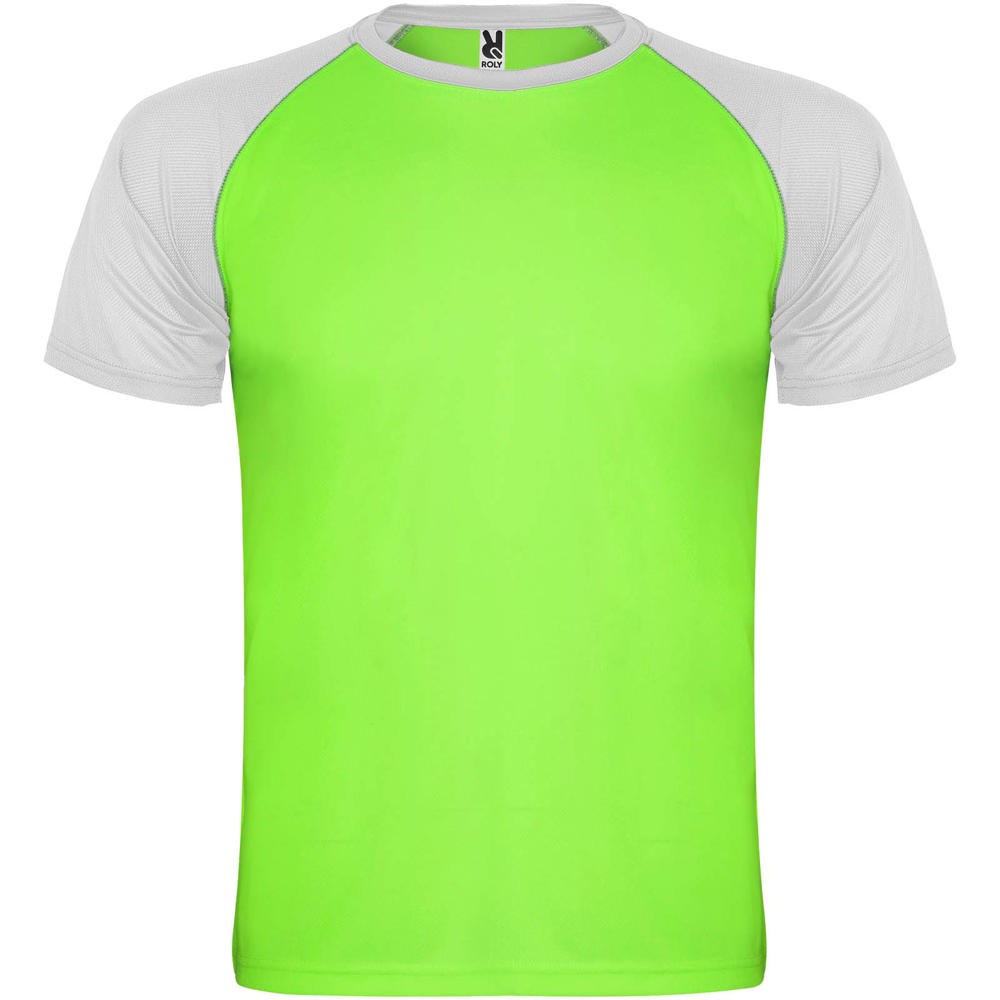 Indianapolis unisex sportshirt met korte mouwen - bedrukt of onbedrukt verkrijgbaar - Fluor groen, Wit