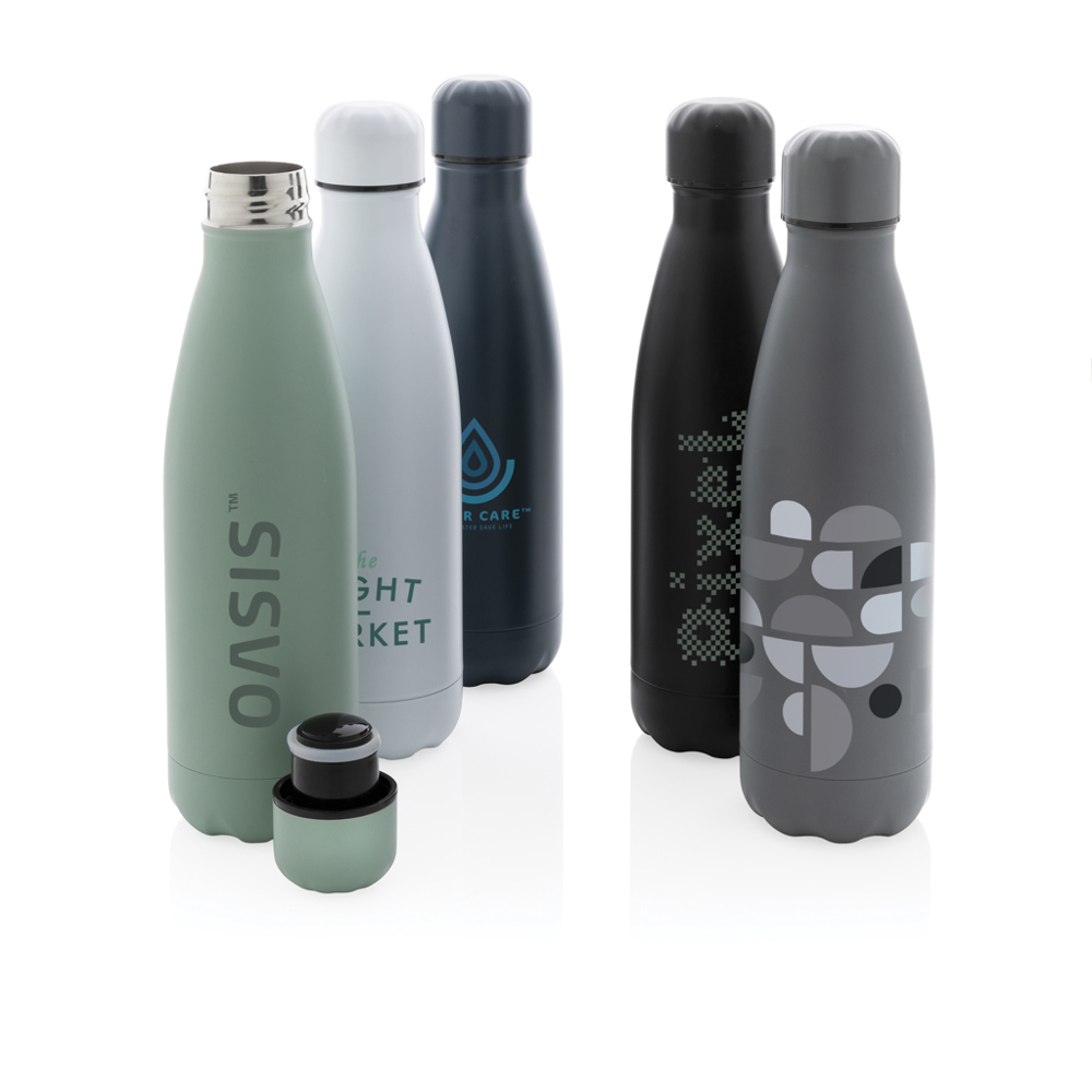 Unikleur vacuüm geïsoleerde roestvrijstalen fles 500 ml - bedrukt of onbedrukt verkrijgbaar