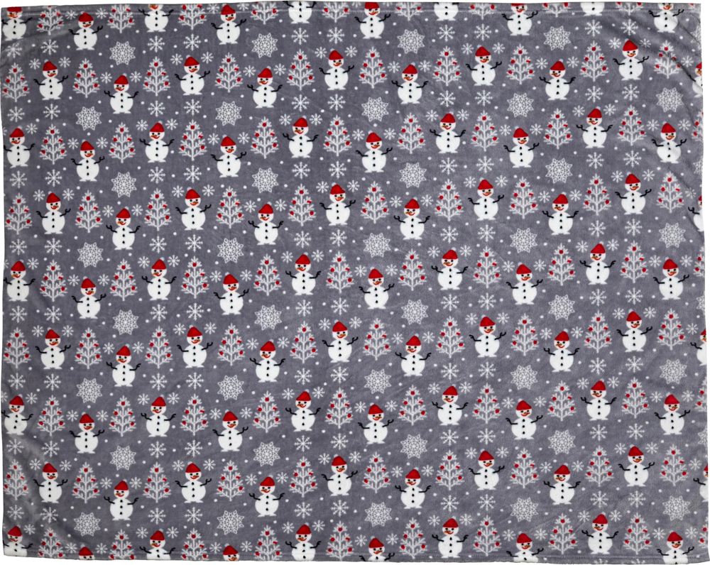 Polyester (260 gr/m²) deken Michelle - met logo of onbedrukt bestellen - Grijs