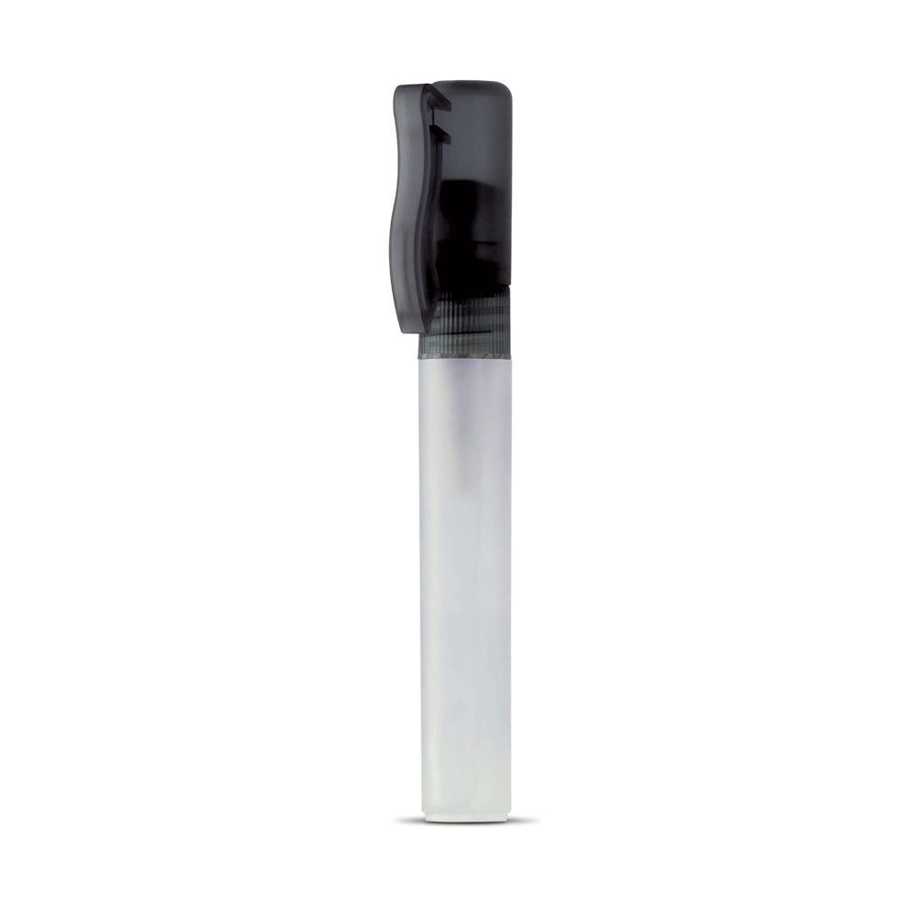 Hand cleaning spray 8m - bedrukt of onbedrukt verkrijgbaar - Transparant / Zwart