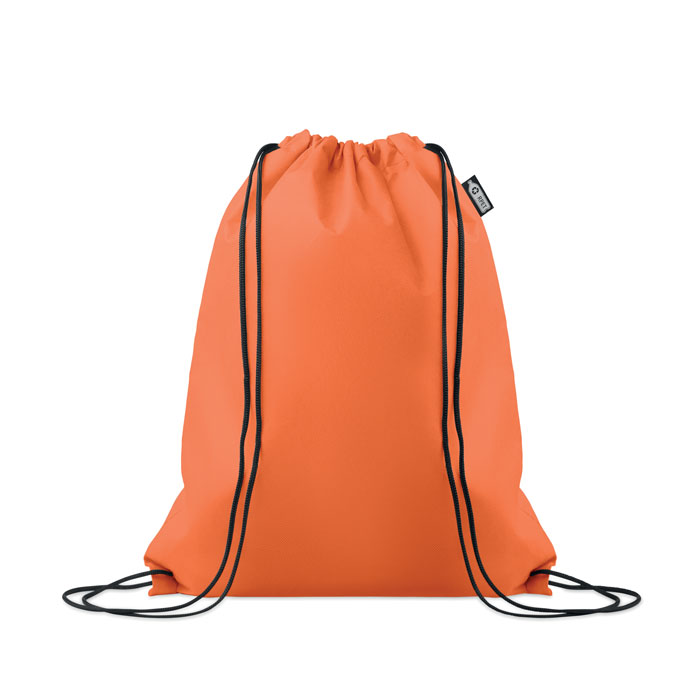 DAFFY RPET - RPET non-woven trekkoordtas - bedrukt of onbedrukt verkrijgbaar - Oranje