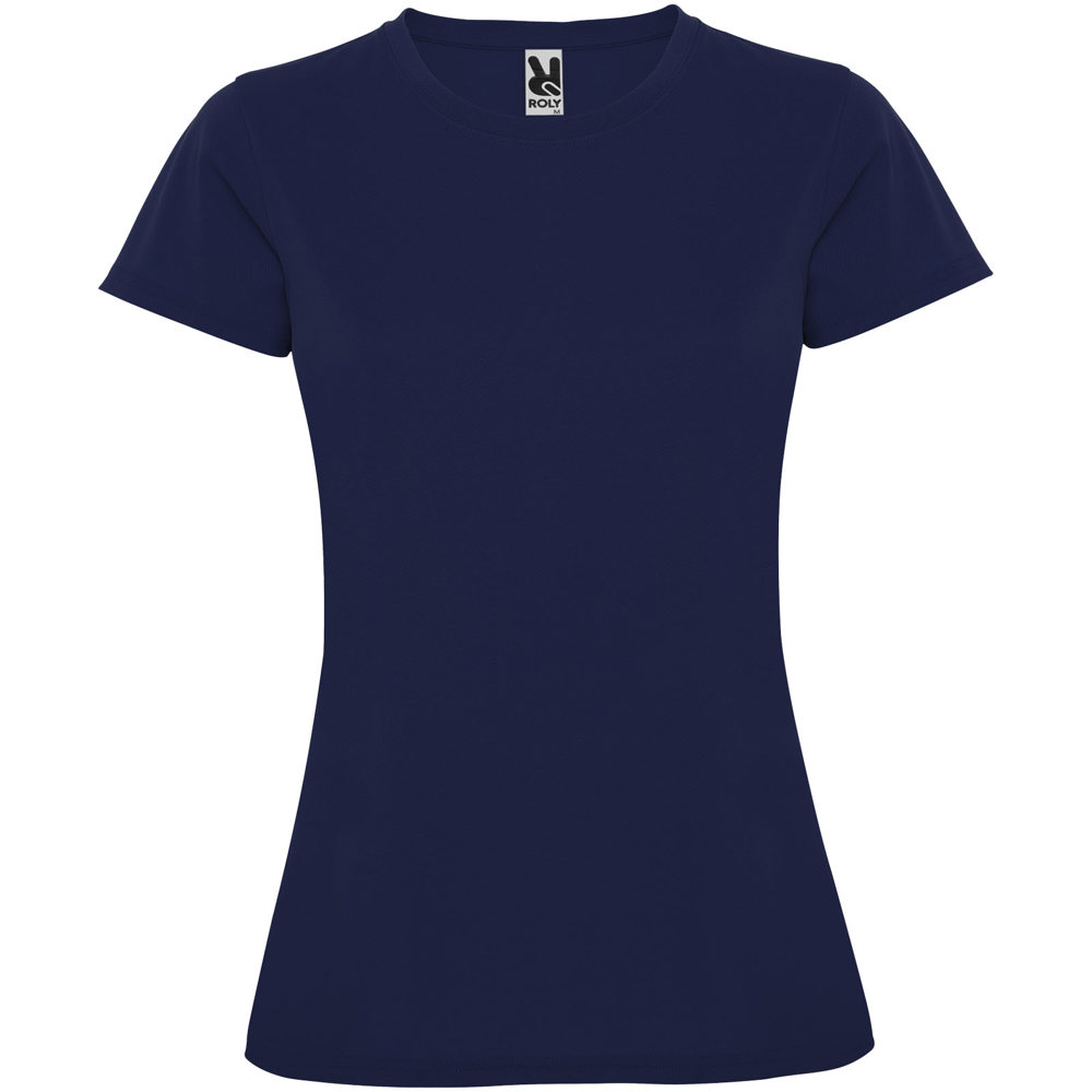Montecarlo sportshirt met korte mouwen voor dames - bedrukt of onbedrukt verkrijgbaar - Marineblauw