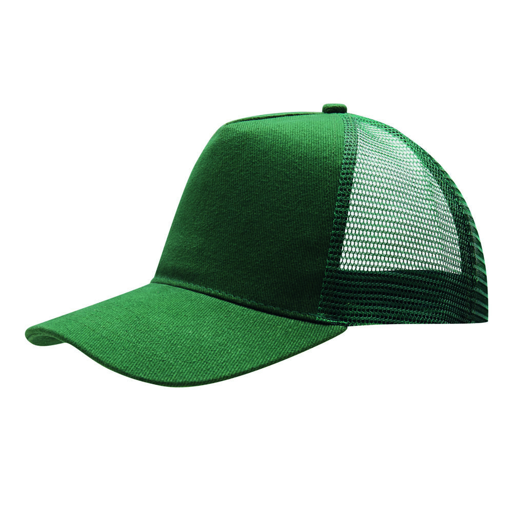 FASTBALL - Cap met 5 panelen - met logo of onbedrukt bestellen - donkergroen