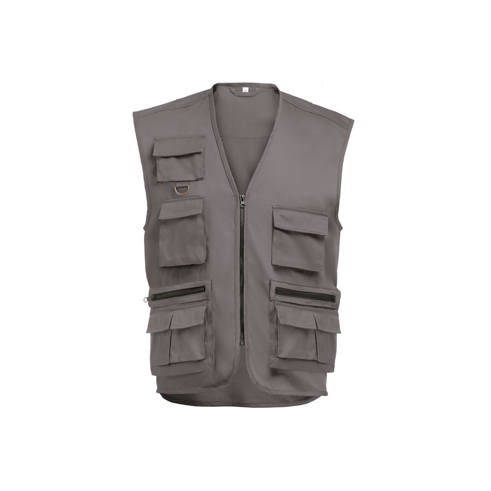 THC PIXEL. Vest (200 g/m²) in polyester en katoen - met logo of onbedrukt bestellen - Grijs