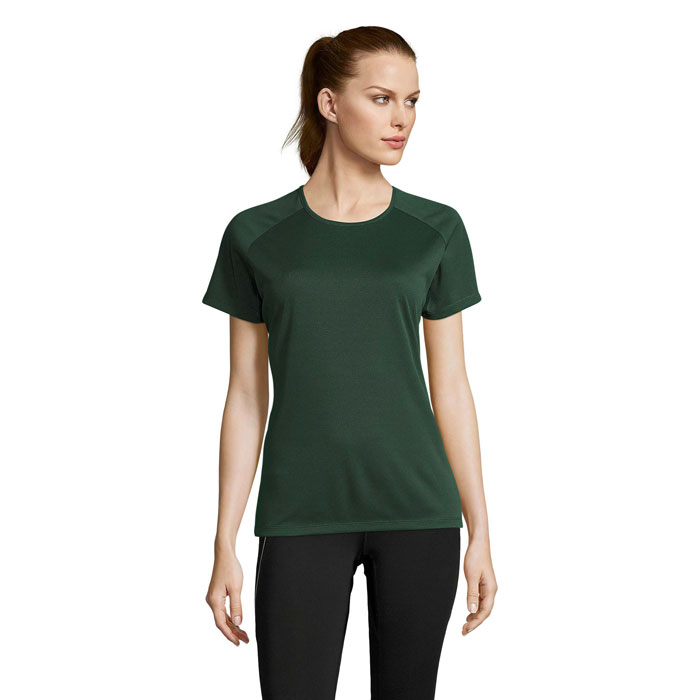 SPORTY WOMEN - SPORTYdames t-shirt 140g - kopen of bedrukken - Bosgroen