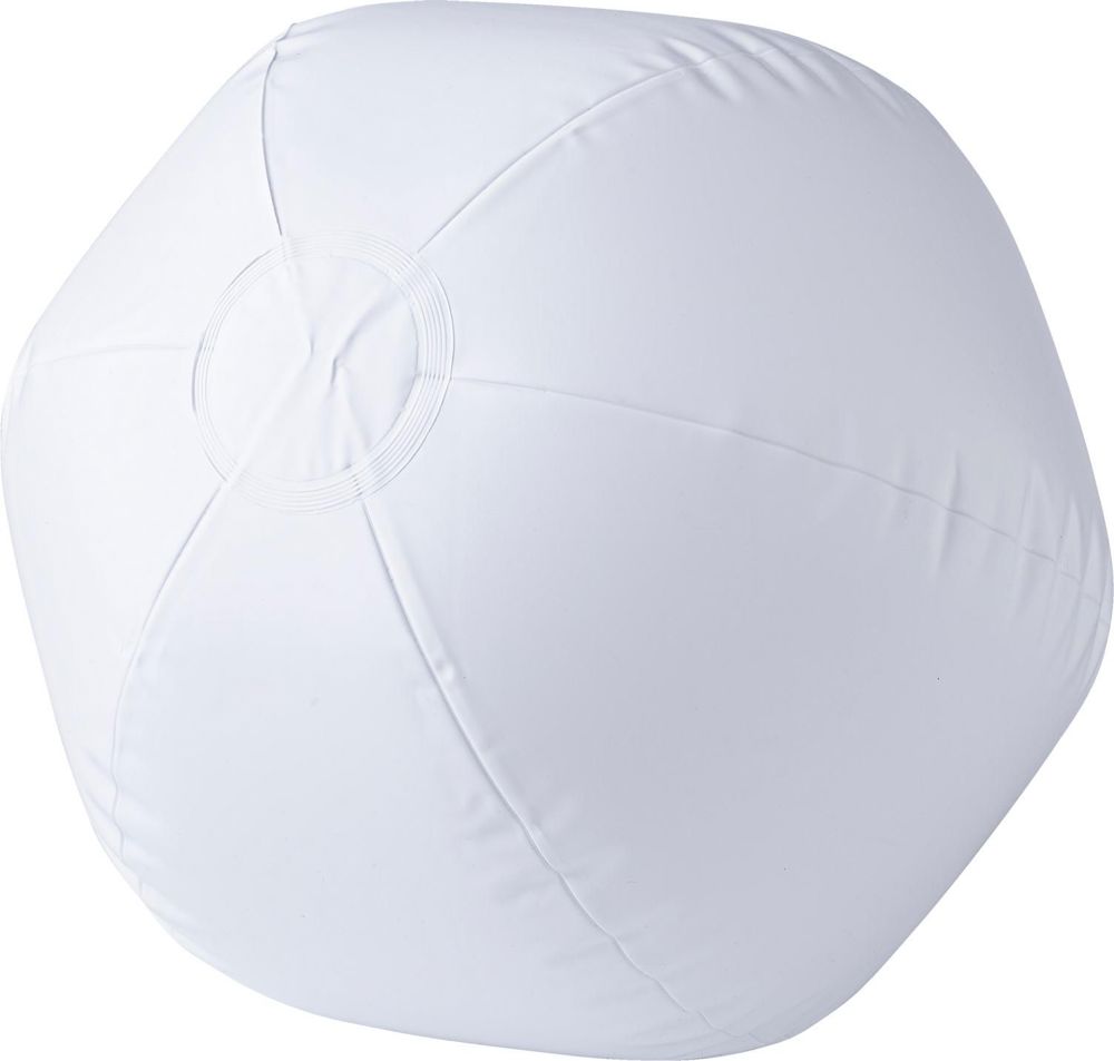 PVC strandbal Lola - voor bedrijven en relatiegeschenken - wit