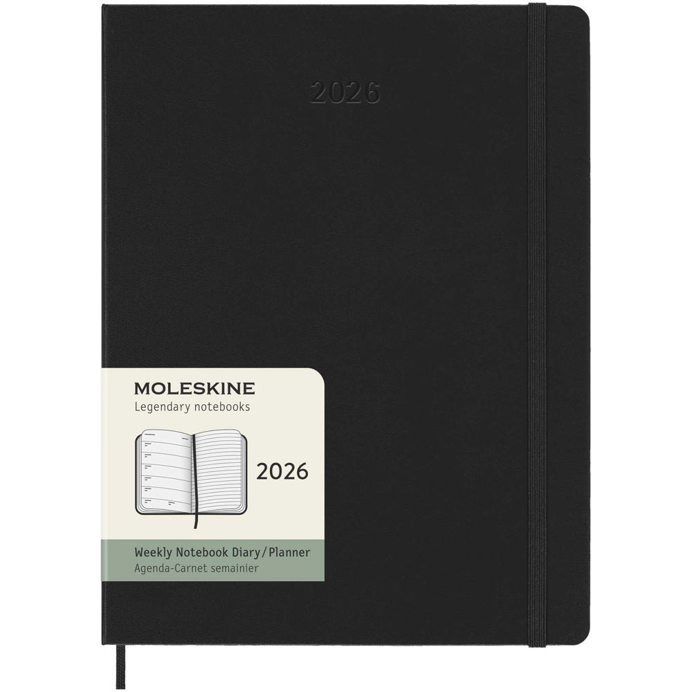 Moleskine week-agenda voor 12 maanden met harde kaft XL