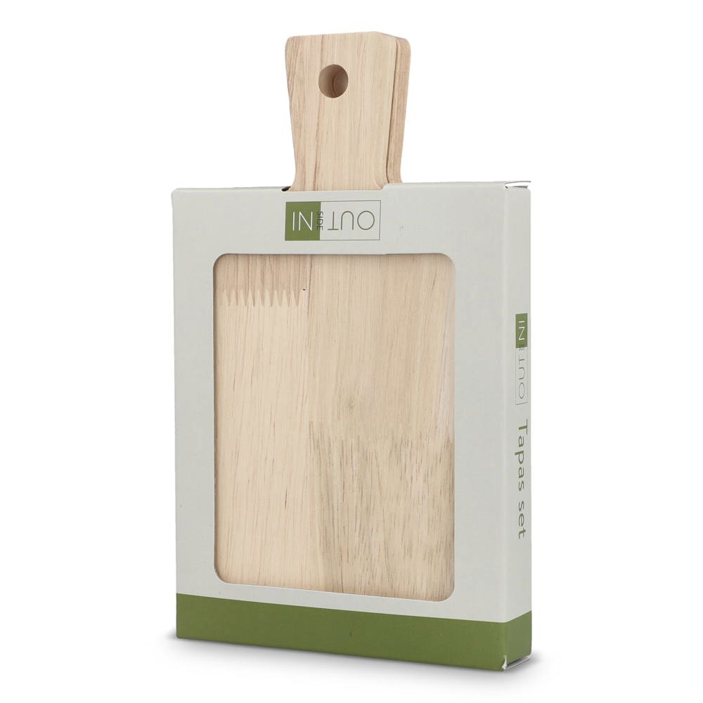 InSideOut set van 2 houten Tapas serveerplankjes