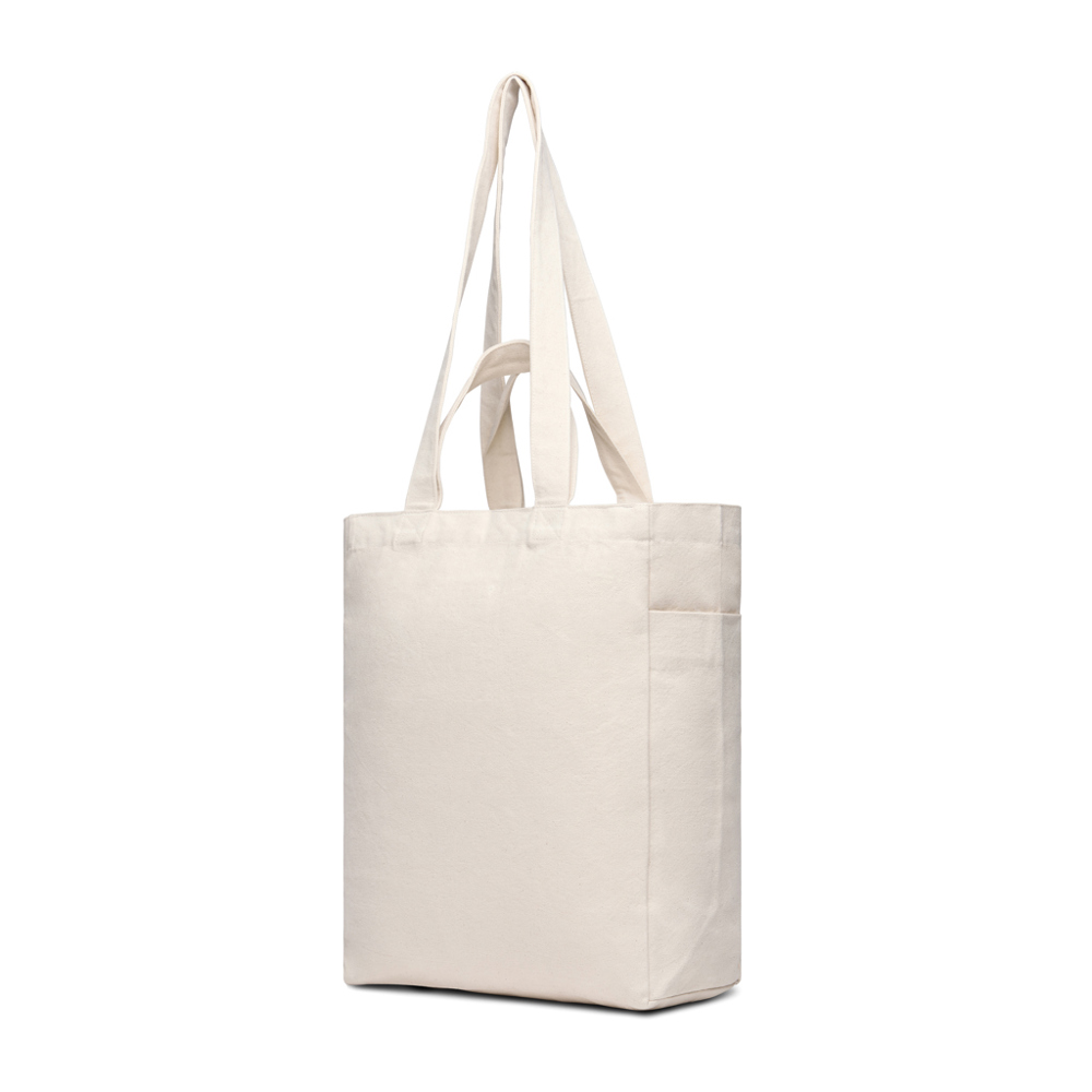 VINGA Hilo AWARE™ gerecycled canvas tas met ritssluiting - kopen of bedrukken - gebroken wit (± PMS 11-4801 TCX)