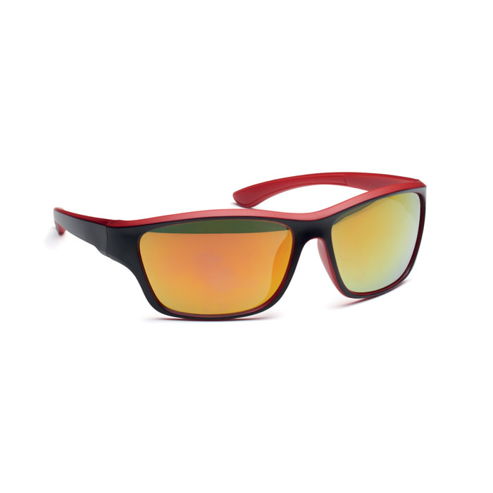 YUMA - Gespiegelde sportzonnebril UV400 - kopen of bedrukken - Rood