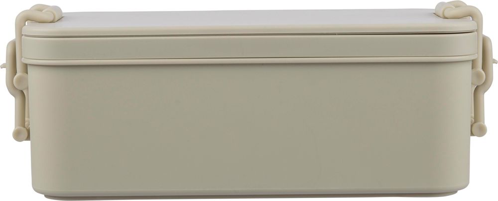 PP two-layer lunchbox Siena - met logo of onbedrukt bestellen - Beige