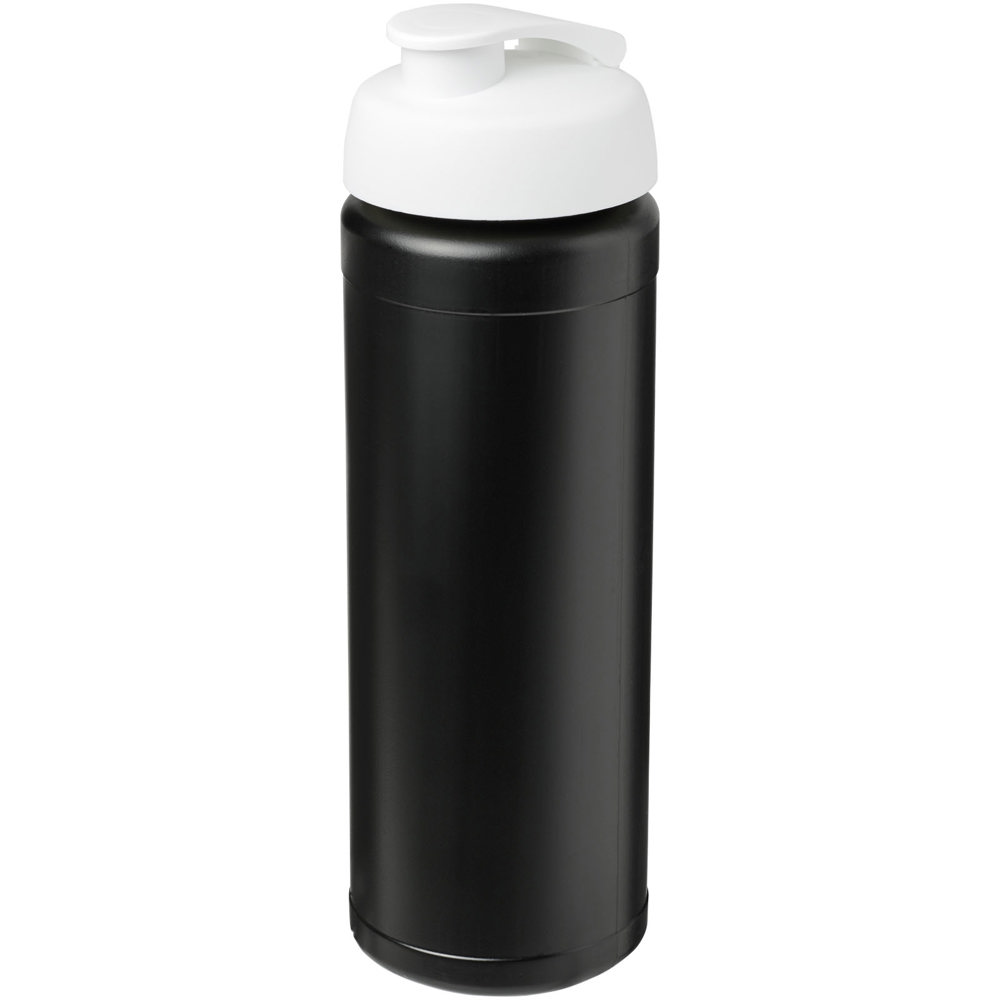 Baseline® Plus grip 750 ml sportfles met flipcapdeksel - kopen of bedrukken - Zwart, Wit