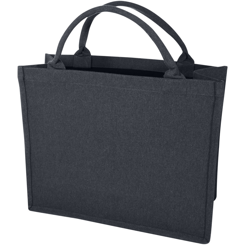 Page 500 g/m² Aware™ gerecyclede draagtas - met logo of onbedrukt bestellen - Denim