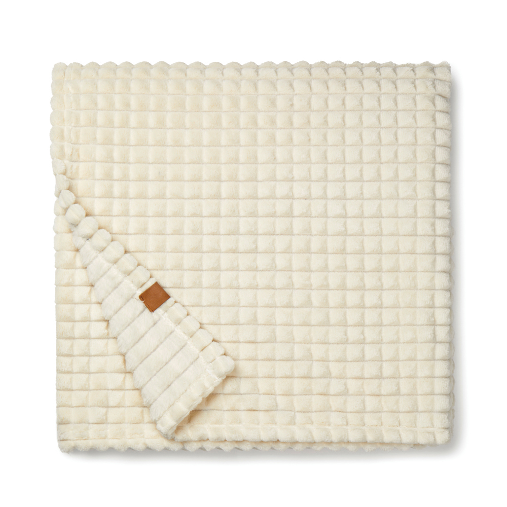VINGA Branson GRS RPET deken - kopen of bedrukken - beige (± PMS 13-0905 TCX)
