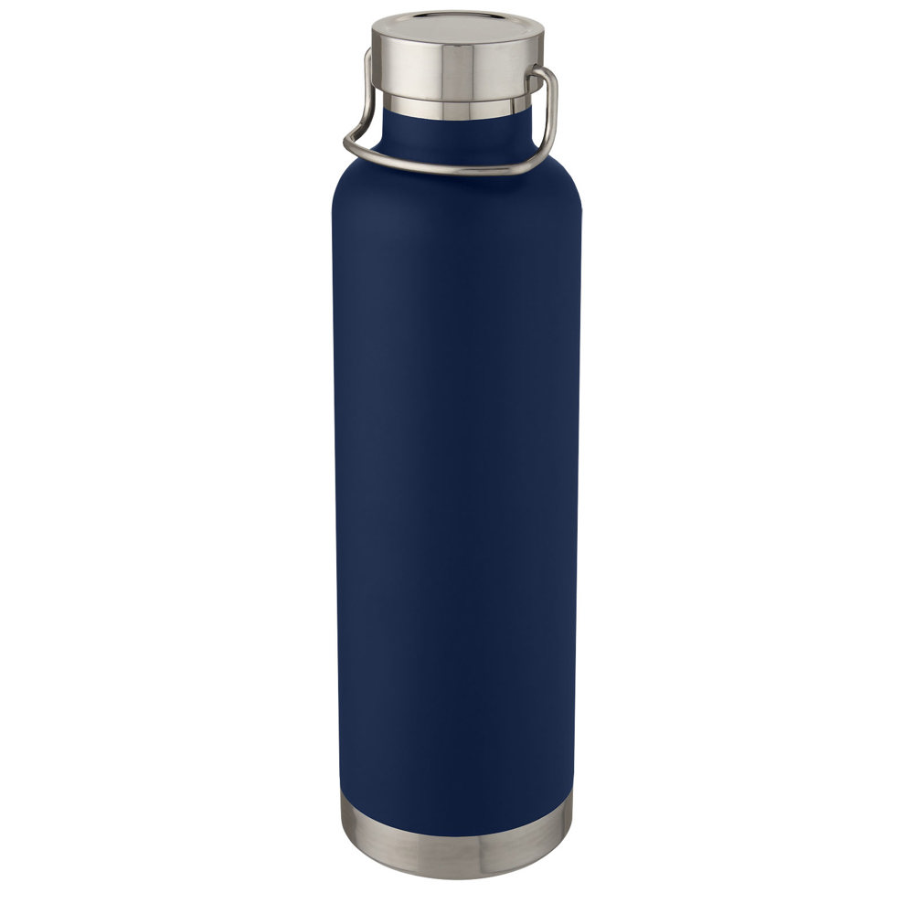 Thor 1 liter koper vacuüm geïsoleerde drinkfles - kopen of bedrukken - Donkerblauw