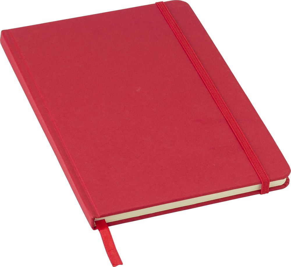 Gerecycled kartonnen notitieboekje (A5) Evangeline - met logo of onbedrukt bestellen