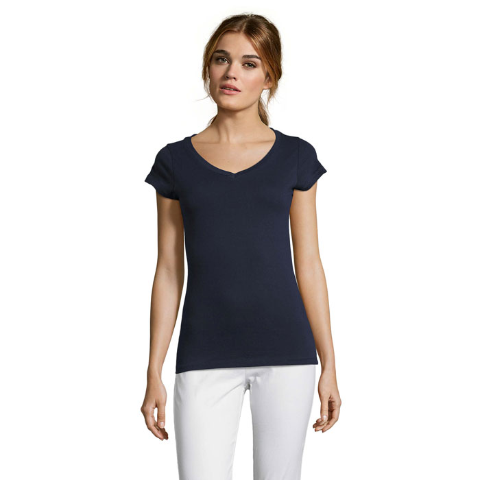 MOON - MOON dames t-shirt 150g - voor bedrijven en relatiegeschenken - Franse Marine
