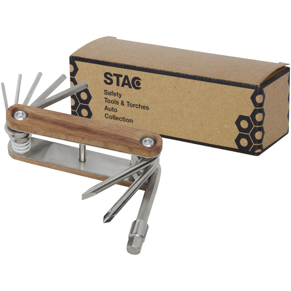 Fixie houten multitool voor fietsen met 8 functies