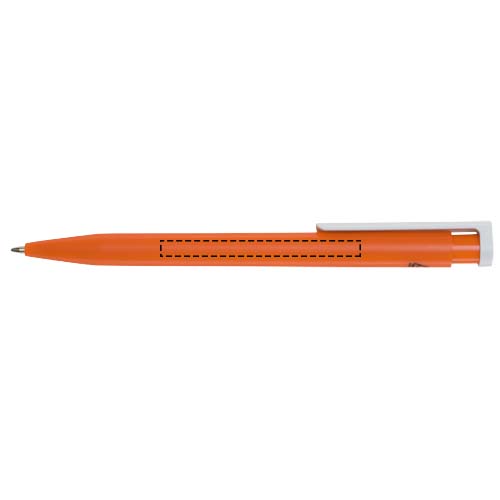 Unix balpen van gerecycled plastic (blauwe inkt)