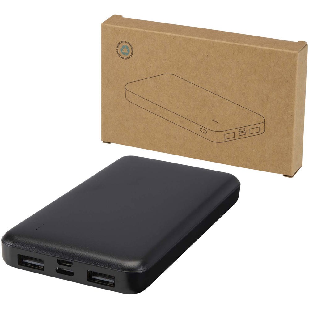 Intan powerbank van 10.000 mAh 10 W van gerecycled plastic - voor bedrijven en relatiegeschenken