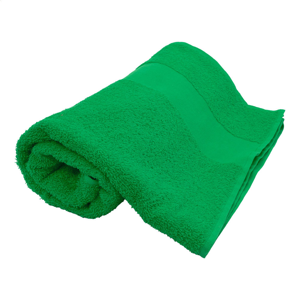 Terry L - Katoenen badstof handdoek - 70×140 cm - kopen of bedrukken - Groen