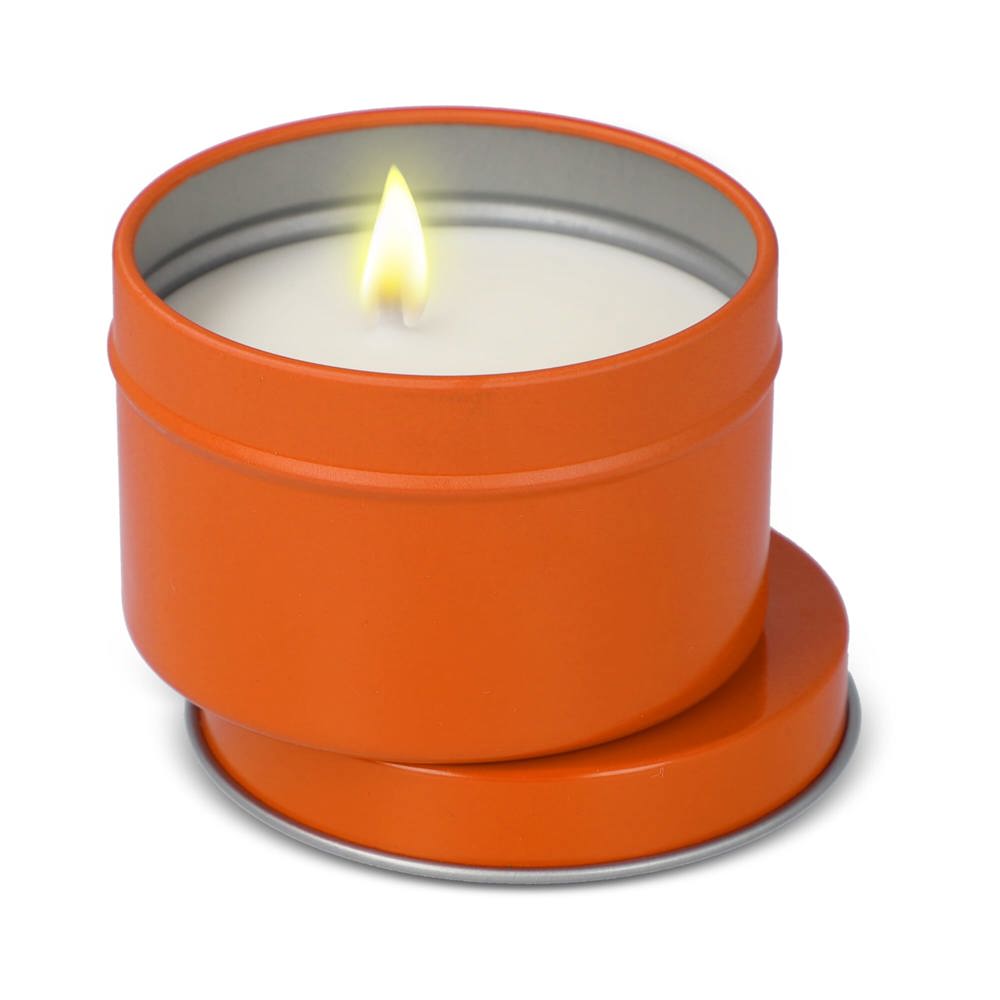Kirtan plantaardige geurkaars in groot gerecycled blik