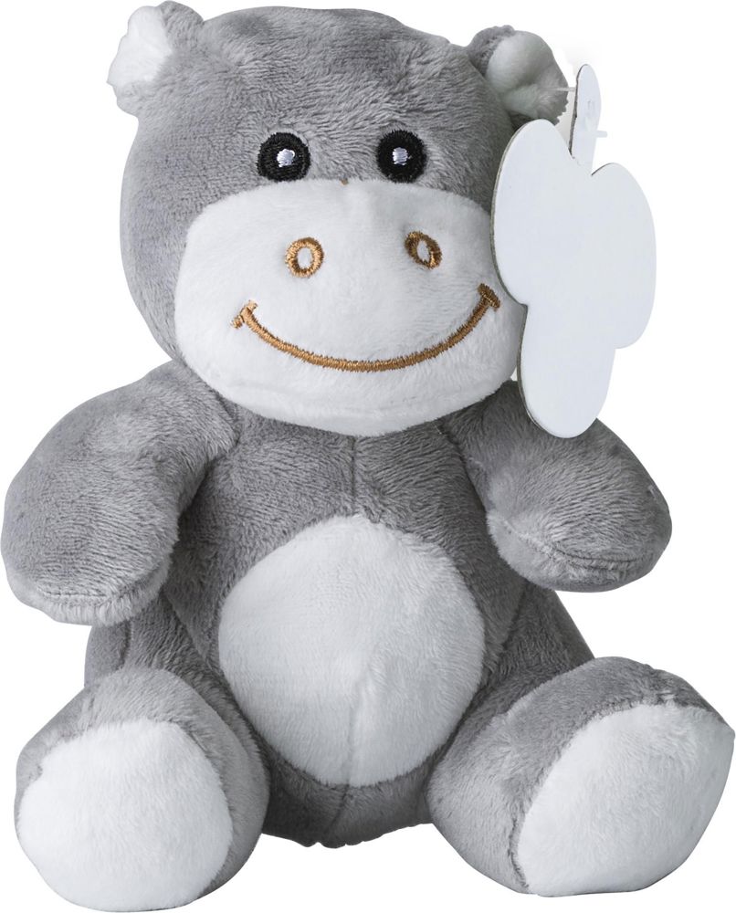 Pluche knuffel nijlpaard Eliana - bedrukt of onbedrukt verkrijgbaar - custom/multicolor