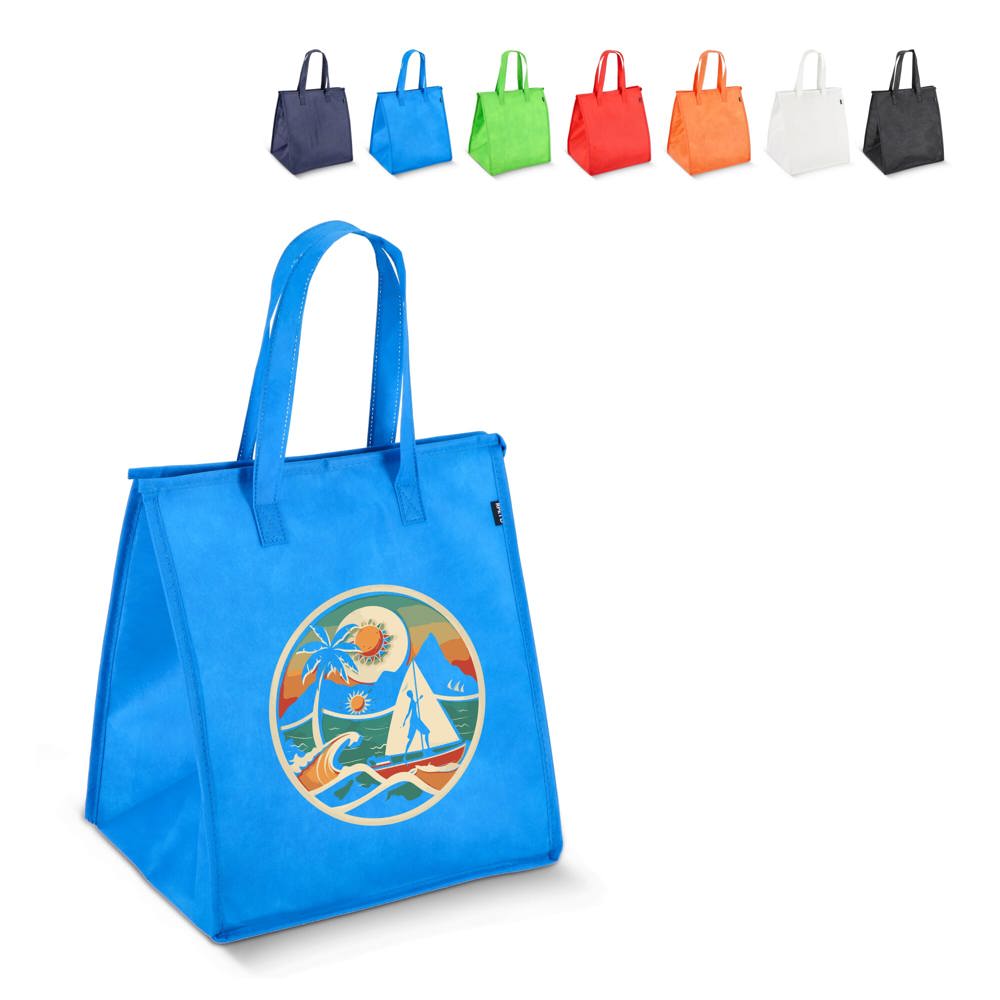 R-PET koeltas, non-woven, 33 x 25,5 x 37 cm, 75 g/m² - met logo of onbedrukt bestellen