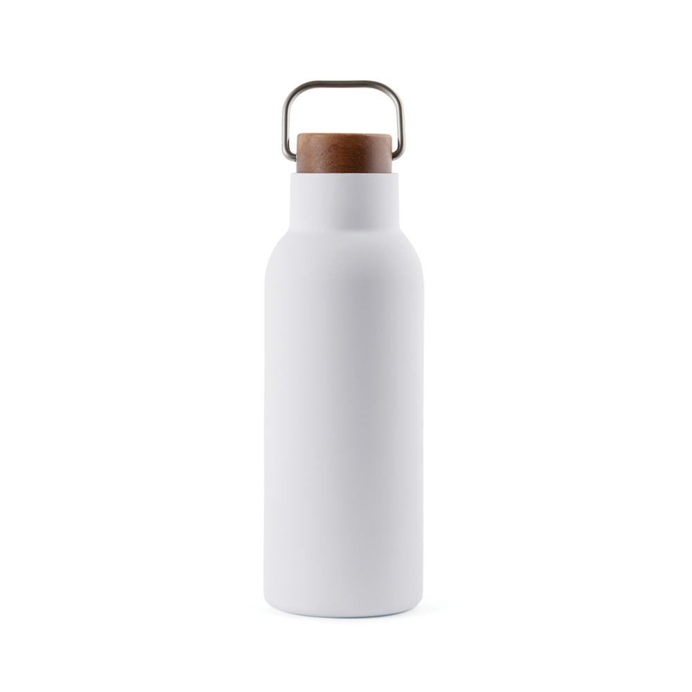 VINGA Ciro RCS gerecycled RVS vacuümfles 580ML - voor bedrijven en relatiegeschenken - wit (± PMS White)