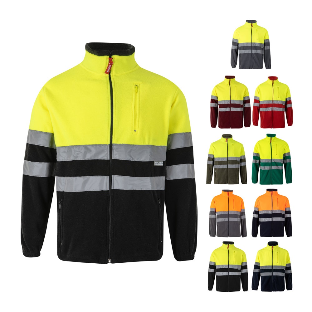 VL EROS LARGE. Tweekleurig fleecejack (280g/m²) van polyester (100%) - met logo of onbedrukt bestellen