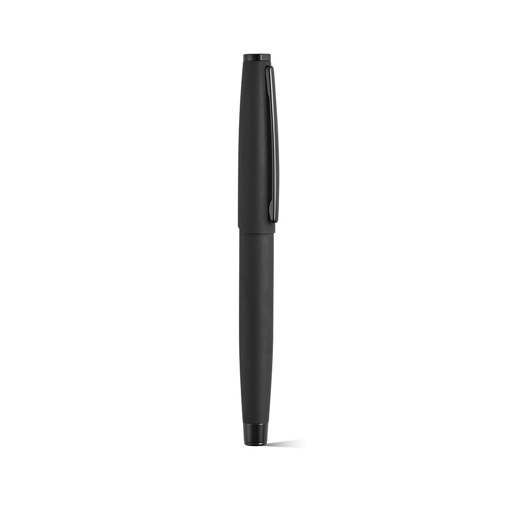 Dreiser pen gerecycled roestvrij staal zwarte inkt - Zwart