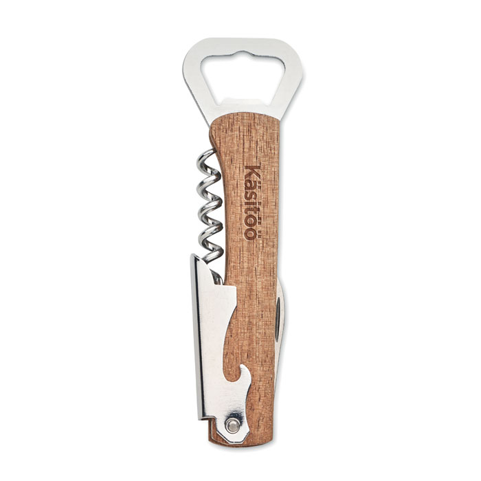 WOOL - 3 in 1 acacia flesopener - kopen of bedrukken
