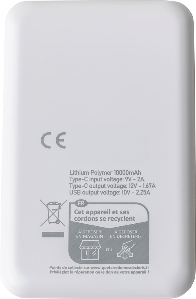 Gerecycled ABS powerbank Tavi