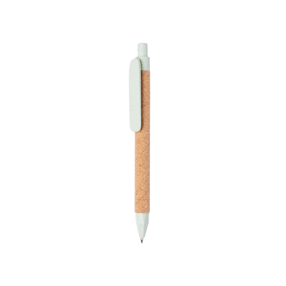 Write tarwestro en kurk pen - met logo of onbedrukt bestellen - groen (± PMS 595)