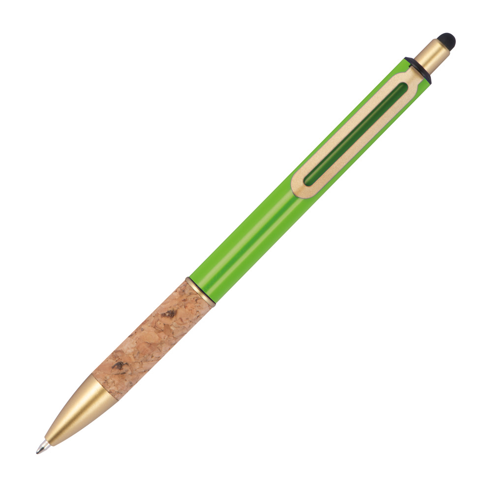 Pen met grip van kurk