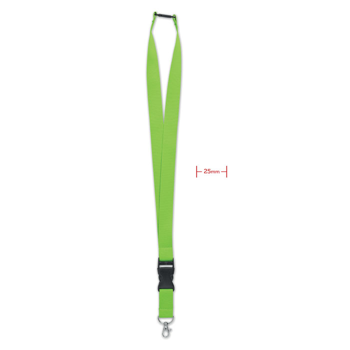 WIDE LANY - Lanyard 25mm - bedrukt of onbedrukt verkrijgbaar - Limoen