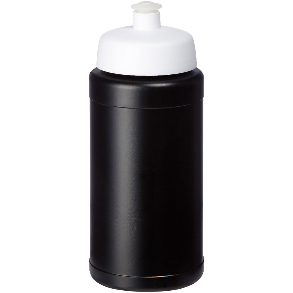 Baseline gerecyclede sportfles van 500 ml - kopen of bedrukken - Zwart, Wit
