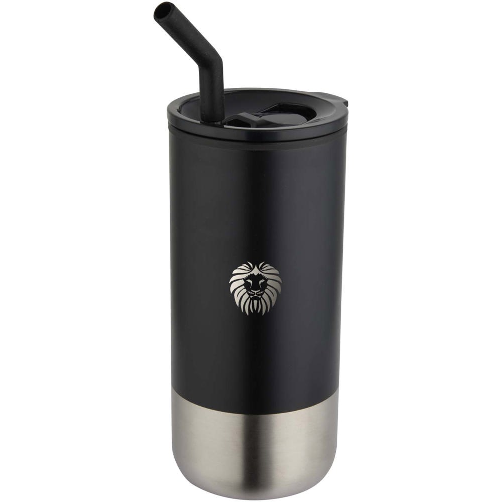 Grayson 480 ml RCS gerecycleerde geïsoleerde beker met rietje