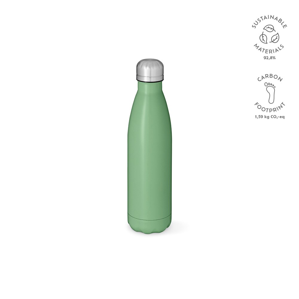Mississippi 550 fles gerecycled roestvrij staal 535 ml - bedrukt of onbedrukt verkrijgbaar - pastel groen